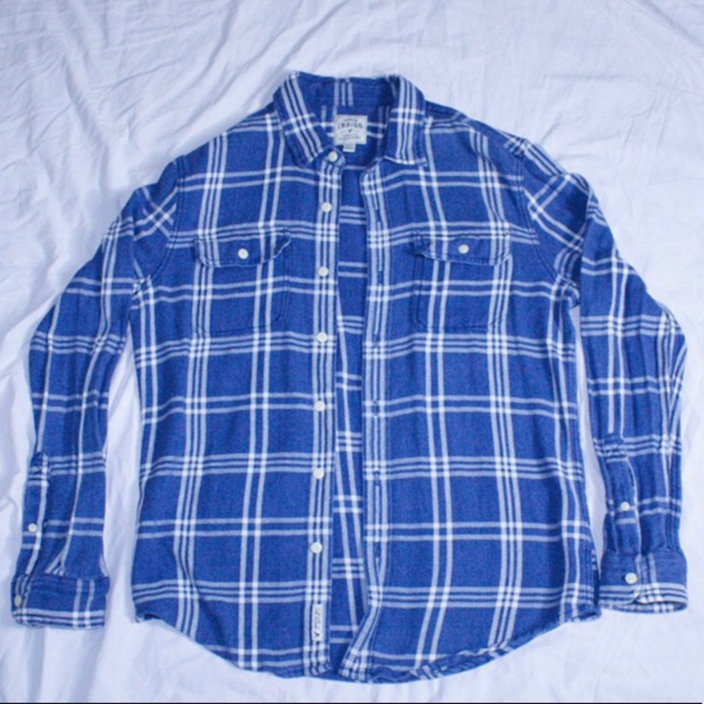 Indigo Dyed Blue Flannel